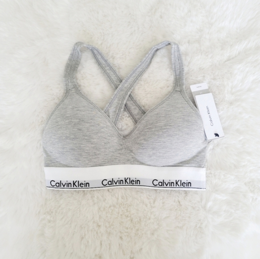 CALVIN KLEIN🩶Modern Cotton Lift Padded Bealette SIZE L - Picture 5 of 8